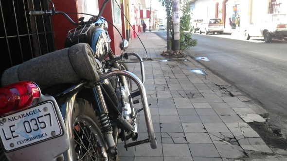 Nice old Triumph in Leon