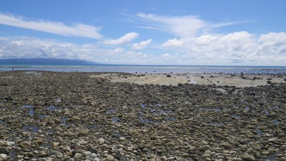 Tide shifts expose beautiful rock formations