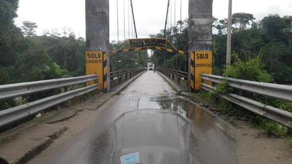 Crossing an Amazon tributary