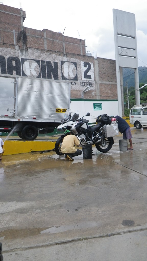 The big lass deserved a good scrubbing