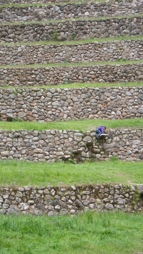 This little girl was having a ball crawling around